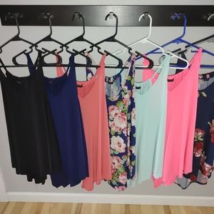 Flowy shark bite tank top